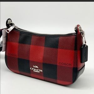 NWT Coach C6818 Jes Baguette Crossbody
With Buffalo Plaid Print in